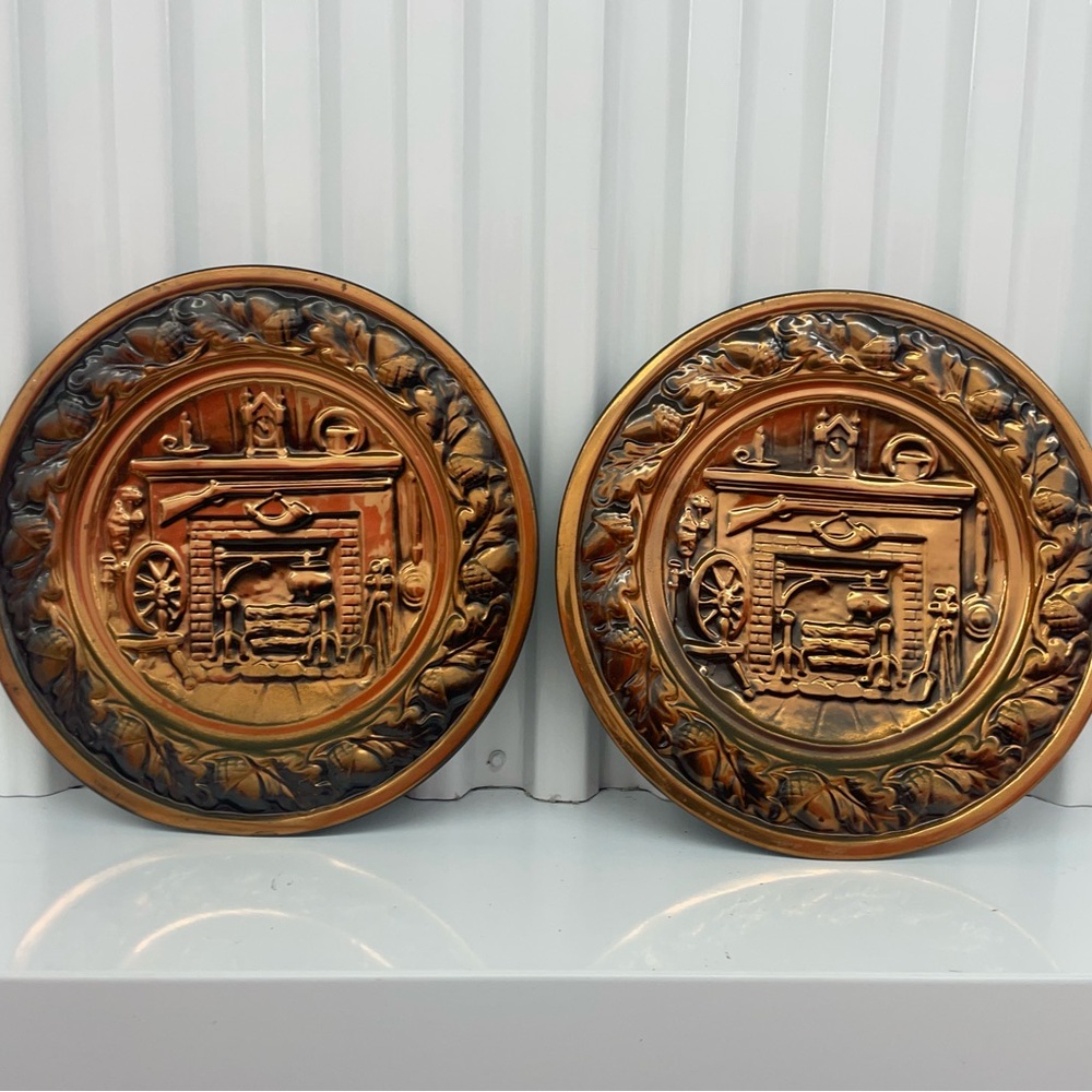 Vintage Coppercraft Guild Rustic Wall Hangings